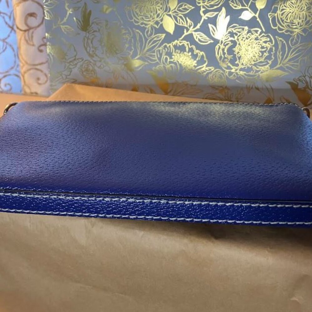 Kate Spade Wellesely Byrd Leather Handbag NWOT in Omega Blue - Picture 3 of 9